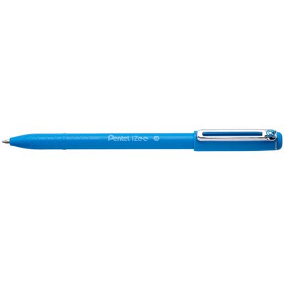 0884851041074-Pentel iZee - Stylo à bille capuchon - bleu ciel - 1 mm - moyen--0