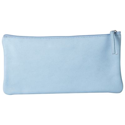 3329684101658-Clairefontaine - Trousse plate - cuir teinté - bleu ciel--0