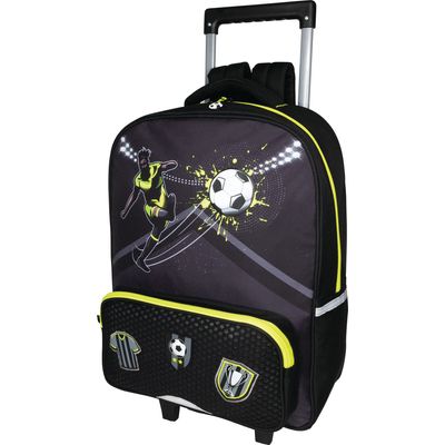 3664447100586-Sac à dos à roulettes Football - 1 compartiment - Oberthur--0