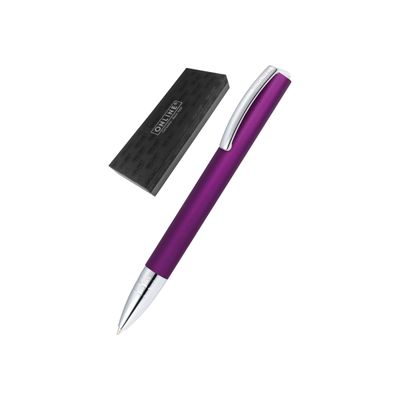 4014421326454-Online Vision Satin - Stylo à bille noir - violet-Angle gauche-0