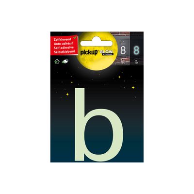 8711234005038-Pickup Glow in the dark - Étiquette autocollante phosphorescente 100 mm - Lettre B-Avant-0