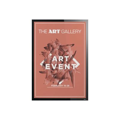4005546507859-Durable Duraframe Poster Sun - Cadre d'affichage vitrostatique - 70 x 100 cm - noir-Avant-1