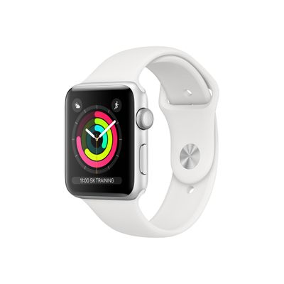 190198805942-Apple Watch Series 3 (GPS) - montre connectée - 8 Go - boitier en aluminium argent / Bracele-Angle droit-0