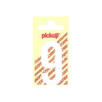 8711234222398-Pickup - Étiquette autocollante - 90 mm - Chiffre 9 - blanc mat-Avant-0