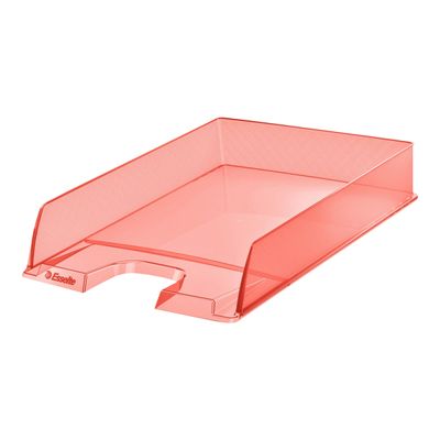 4049793054582-Esselte Colour'Ice - Corbeille à courrier pêche-Angle droit-0