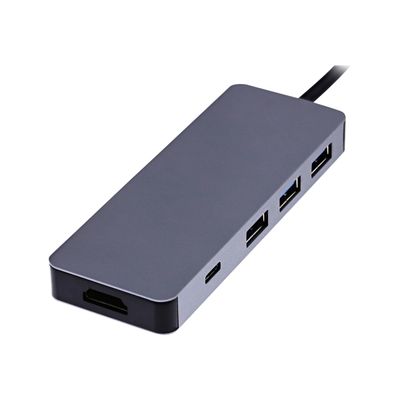 3303170099414-T'nB iClick 6 in 1 USB-C - station d'accueil 6 ports - HDMI, 3 USB 3.0, 2 USB-C-Arrière-3