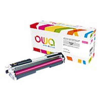 3112539618353-Cartouche laser compatible HP 130A - magenta - Owa K15730OW-Angle gauche-1