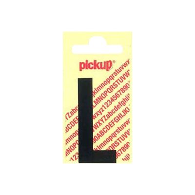 2012349362167-Pickup - Étiquette autocollante - 90 mm - Lettre L - noir mat-Avant-0