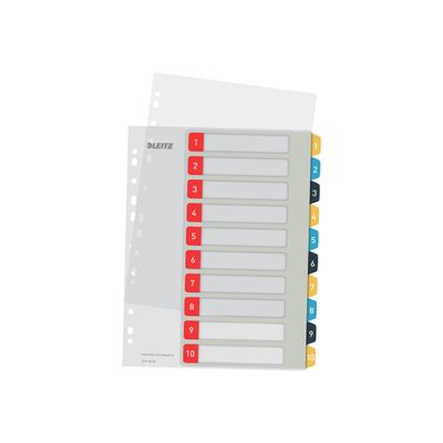 4002432125111-Leitz Cosy - Intercalaire 10 positions - couleurs assorties-Avant-1