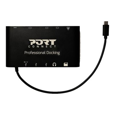 3567049019068-PORT Connect - station d'accueil - USB-C - VGA, HDMI, Mini DP - GigE-Haut-4