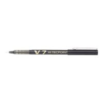 3131916217194-Pilot Hi-Tecpoint V7 - Pack de 12 rollers - 0,7 mm - noir-Angle gauche-0
