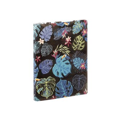 3135256098710-Viquel Tropical - Classeur souple à anneaux - Dos 25 mm - A4 - pour 100 feuilles - bleu ou-Angle gauche-2
