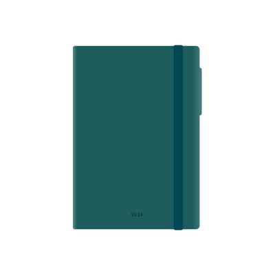 8053610789720-Agenda 1 jour par page - 17 x 24 cm - bleu pétrole - Legami Colours Collection-Avant-0