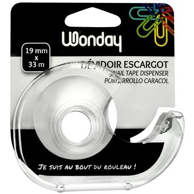 3701254701947-Wonday - Dévidoir pour ruban adhésif 19 mm x 33 m - transparent-P_858508_1-0