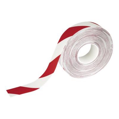 4005546982496-Durable Duraline Strong - Ruban adhésif rouge/blanc antidérapant - 30 m-Angle droit-0