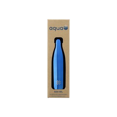 3135250126204-Aqua Precious Metal - Gourde Bouteille isotherme 500 ml - double paroi - disponible dans différen-Avant-1