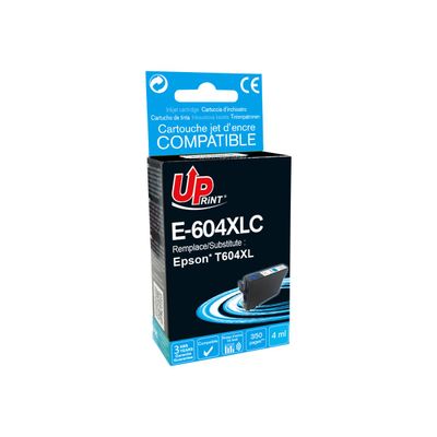 3584770541903-Cartouche compatible Epson 604XL Ananas - cyan - Uprint-Angle gauche-0