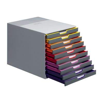 4005546701615-Durable Varicolor - Module de classement 10 tiroirs - multicolore-Angle gauche-1