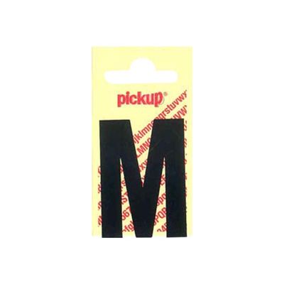 2012349362181-Pickup - Étiquette autocollante - 90 mm - Lettre M - noir mat-Avant-0