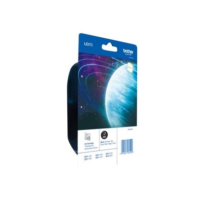 0000791421084-Brother LC970 - noir - cartouche d'encre originale-Angle gauche-3