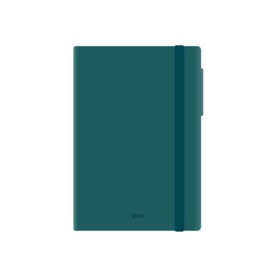 8053610789423-Agenda 1 jour par page - 12 x 18 cm - bleu pétrole - Legami Colours Collection-Avant-0