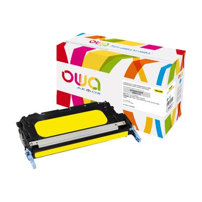 3112539606107-Cartouche laser compatible HP 503A - jaune - Owa K12260OW-Angle gauche-0
