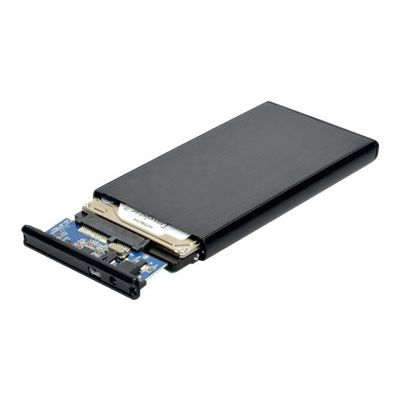 3567049000301-PORT Connect - Boîtier Sata Noir pour disque dur 2,5''-Angle gauche-0