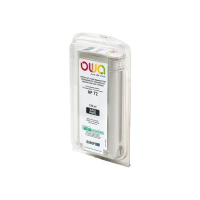 3112539350413-Cartouche compatible HP 72XL - noir photo - Owa B45112OW -Angle droit-0
