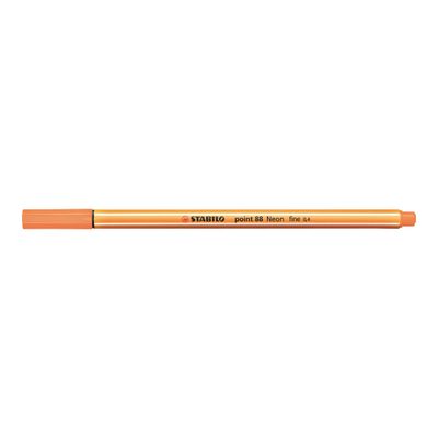 4006381438575-STABILO Point 88 - Feutre fin - 0.4 mm - orange fluo-Angle gauche-0