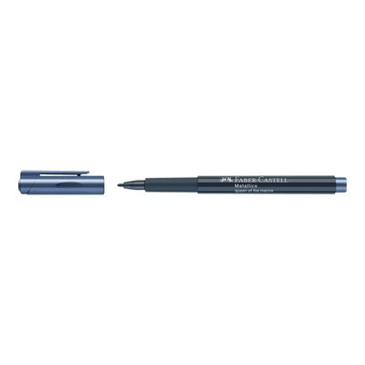 4005401607533-Faber-Castell Metallics - marqueur - queen of the marine-Angle gauche-2