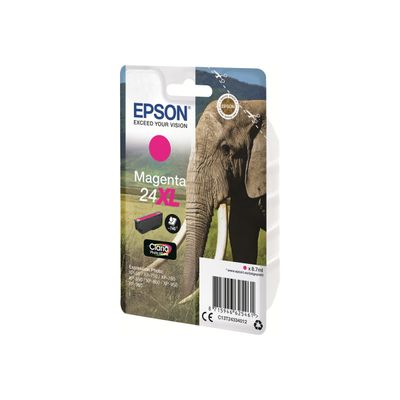 8715946625461-Epson 24XL Elephant - magenta - cartouche d'encre originale-Angle droit-1