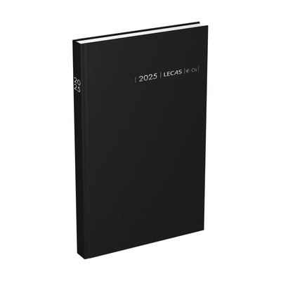 3147281103000-Lecas Carré Euro Centimes - Agenda 1 jour par page - 14 x 22 cm - noir--0