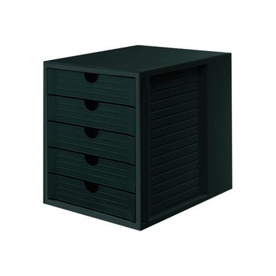 4012473145047-HAN Monitor - Module de classement 5 tiroirs - noir-Angle droit-0