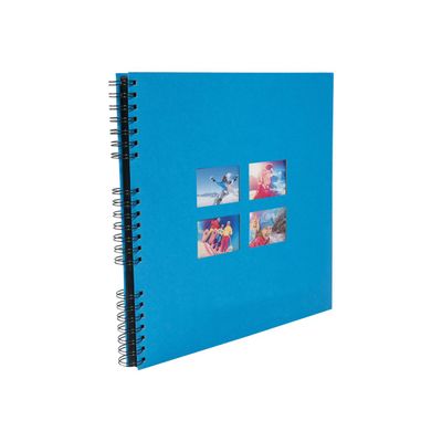 3130630151159-Exacompta Milano - Album photos 32 x 32 cm - 60 pages - bleu-Angle gauche-1