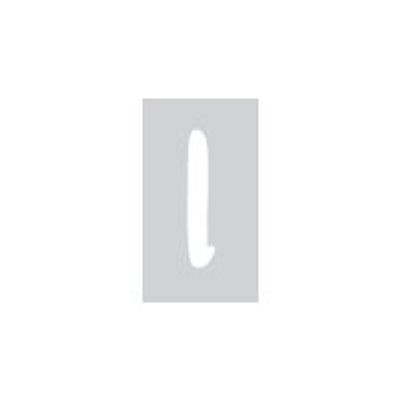 8711234004017-Pickup Déco Zoé - Étiquette autocollante 110 mm - Lettre L - blanc-Avant-0