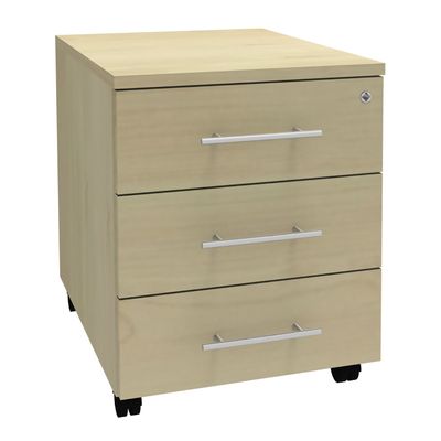 0404000124337-Caisson mobile IRIS - L43 x H56 x P60 cm - 3 tiroirs - imitation Erable--0