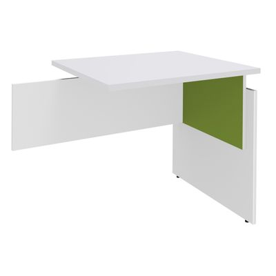 3253310147485-Retour direct pour Bureau INEO JET UP Bureau Vallée - Réglable en hauteur - L80 x H74/78/82 x P60 cm - Pieds Blanc/anis - pl--0