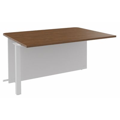3253310368262-Banque d'accueil Module intermédiaire PMR OLA - L140 x H72,5 x P115 cm - structure blanc perle, platea--0