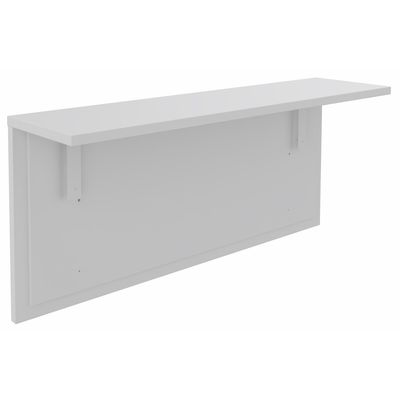 3253310277045-Tablette pour banque d'accueil OLA - réglable en hauteur - L120 x P30 cm - equerre blanche (A positionner sur module haut ou retour direct ha--0