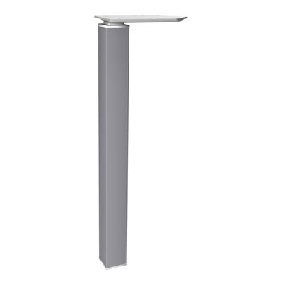 3253310164963-Bureau Vague EXPRIM - L160 cm - Retour droite - Plateau imitation Erable - Pieds alu--1