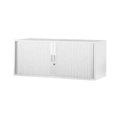 3700339871773-Réhausse pour armoire à rideaux métalliques - L120 x P43 x H43 cm - blanc--0