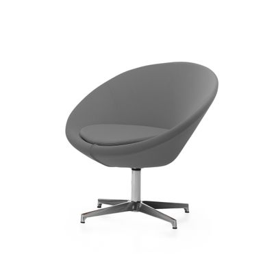 2012349446911-Chaise CIRCLE - siège pivotant - gris--0
