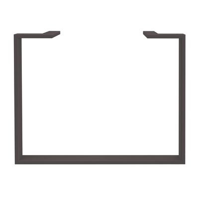 3253310171169-Bureau LOFTER Manager - L180 x P100 x H72,5 cm - console retour à droite (tiroirs) - pieds carbone - plateau imita--1