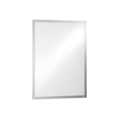 4005546406732-Durable Duraframe Poster - Cadre d'affichage adhésif - 50 x 70 cm - argent-Angle gauche-0
