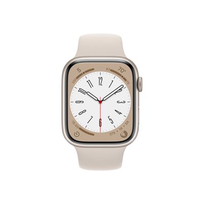 194253181392-Apple Watch Series 8 (GPS + Cellular) - montre connectée - 45mm - 32 Go - beige-Avant-1
