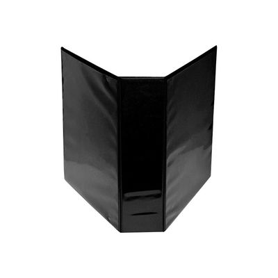 3130635184503-Exacompta Kreacover - Classeur à anneaux personnalisable - Dos 86 mm - A4 Maxi - noir - 3 pochet-Gauche-2