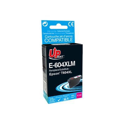 3584770541910-Cartouche compatible Epson 604XL Ananas - magenta - Uprint-Angle gauche-0