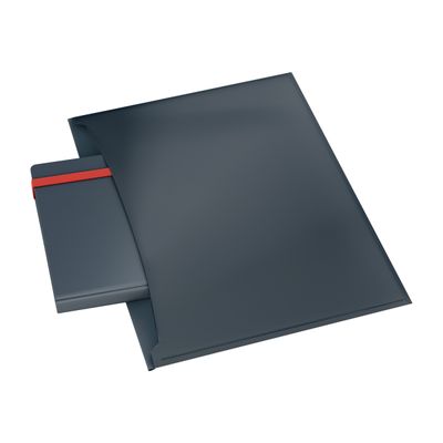 4002432125838-Leitz Cosy - Pochette de confidentialité porte-documents A4 - gris-Angle gauche-1