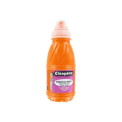 3134725001732-Cléopâtre Princess Mérit - Peinture - acrylique - orange - 250 ml-Avant-0