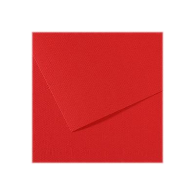 3148953212044-Canson Mi-Teintes - Papier à dessin - 50 x 65 cm - rouge vif-Avant-0